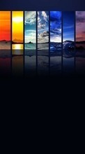 Scaricare immagine Background, Landscape, Rainbow sul telefono gratis.
