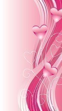 Scaricare immagine 1024x600 Backgrounds, Hearts, Love, Valentine&#039;s day sul telefono gratis.