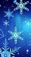 Scaricare immagine Winter, Backgrounds, Snowflakes sul telefono gratis.