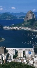 Scaricare immagine Cities, Mountains, Sea, Landscape sul telefono gratis.