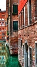 Cities, Boats, Landscape, Streets, Venice, Water per Motorola DROID X ME811