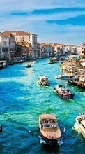 Scaricare immagine Cities, Boats, Landscape, Venice sul telefono gratis.