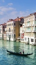 Scaricare immagine Cities, Boats, Landscape, Venice, Water sul telefono gratis.
