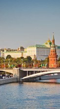 Scaricare immagine Cities, Moskow, Landscape, Rivers sul telefono gratis.