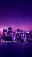 Scaricare immagine Cities, Night, Landscape sul telefono gratis.