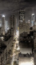 Scaricare immagine 1024x600 Landscape, Cities, Night sul telefono gratis.