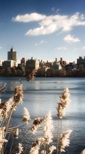 Scaricare immagine Cities,Landscape,Rivers sul telefono gratis.