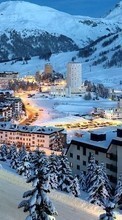 Scaricare immagine Cities,Landscape,Snow,Winter sul telefono gratis.
