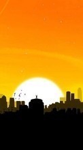Scaricare immagine Cities, Landscape, Sun, Sunset sul telefono gratis.