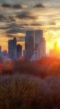 Scaricare immagine Cities, Landscape, Sunset sul telefono gratis.