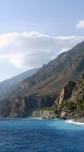 Scaricare immagine Landscape, Mountains, Sea sul telefono gratis.