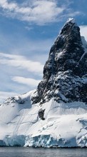 Scaricare immagine Mountains, Sky, Clouds, Landscape, Snow sul telefono gratis.