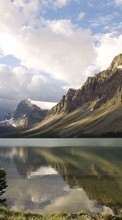 Scaricare immagine 240x320 Landscape, Water, Sky, Mountains sul telefono gratis.