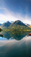 Scaricare immagine Landscape, Mountains, Lakes sul telefono gratis.