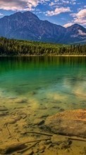Scaricare immagine Landscape, Water, Mountains, Lakes sul telefono gratis.