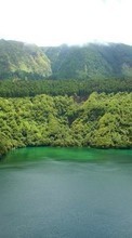 Scaricare immagine Mountains,Lakes,Animals sul telefono gratis.