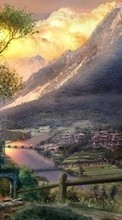 Scaricare immagine 480x800 Landscape, Mountains sul telefono gratis.