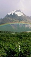 Scaricare immagine Mountains,Landscape,Rainbow sul telefono gratis.