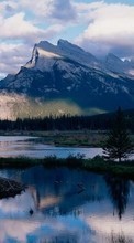 Scaricare immagine 128x160 Landscape, Rivers, Mountains sul telefono gratis.