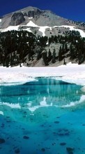 Scaricare immagine 1080x1920 Landscape, Winter, Water, Rivers, Mountains, Snow sul telefono gratis.