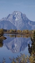 Scaricare immagine 1080x1920 Landscape, Water, Rivers, Mountains sul telefono gratis.