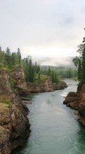 Scaricare immagine Landscape, Water, Rivers, Mountains sul telefono gratis.