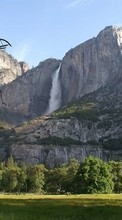Scaricare immagine Mountains,Landscape,Waterfalls sul telefono gratis.