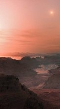 Scaricare immagine Mountains, Landscape, Sunset sul telefono gratis.