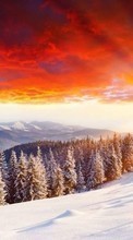 Scaricare immagine Mountains,Landscape,Sunset sul telefono gratis.