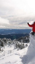 Scaricare immagine Mountains, Snow, Snowboarding, Sports sul telefono gratis.