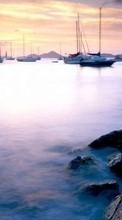 Scaricare immagine Yachts, Sea, Sky, Clouds, Landscape sul telefono gratis.