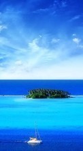 Scaricare immagine 1280x800 Landscape, Nature, Sky, Sea, Clouds, Yachts sul telefono gratis.