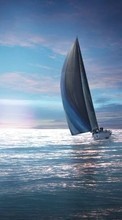 Yachts, Sea, Landscape, Transport
