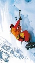 Scaricare immagine Climbers, People, Snow, Sports, Winter sul telefono gratis.