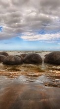 Scaricare immagine Stones, Sea, Landscape sul telefono gratis.