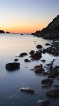 Scaricare immagine 320x240 Landscape, Stones, Sea sul telefono gratis.