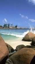 Scaricare immagine Landscape, Water, Stones, Sea, Beach sul telefono gratis.