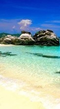 Landscape, Water, Stones, Sea, Beach per Samsung Galaxy Y Duos S6102