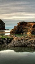 Scaricare immagine 1080x1920 Landscape, Water, Stones, Sea sul telefono gratis.