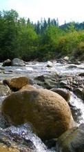 Scaricare immagine Landscape, Rivers, Stones sul telefono gratis.