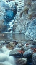 Scaricare immagine 1024x600 Landscape, Rivers, Stones sul telefono gratis.