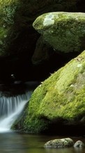 Scaricare immagine Landscape, Water, Rivers, Stones sul telefono gratis.