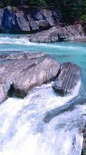 Scaricare immagine Landscape, Water, Rivers, Stones sul telefono gratis.