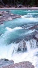 Scaricare immagine 1024x600 Landscape, Water, Rivers, Stones sul telefono gratis.