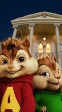 Scaricare immagine Cartoon, Cinema, Animals, Rodents, Alvin and the Chipmunks, Chipmunks sul telefono gratis.