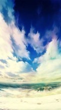 Scaricare immagine Cats, Sea, Sky, Clouds, Landscape, Pictures sul telefono gratis.
