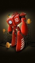 Scaricare immagine Cartoon, Cats, Robots, Objects sul telefono gratis.