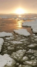Scaricare immagine ice, Sea, Landscape, Snow sul telefono gratis.