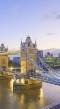Scaricare immagine London, Bridges, Landscape, Rivers sul telefono gratis.
