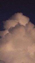 Scaricare immagine Moon, Sky, Clouds, Landscape sul telefono gratis.